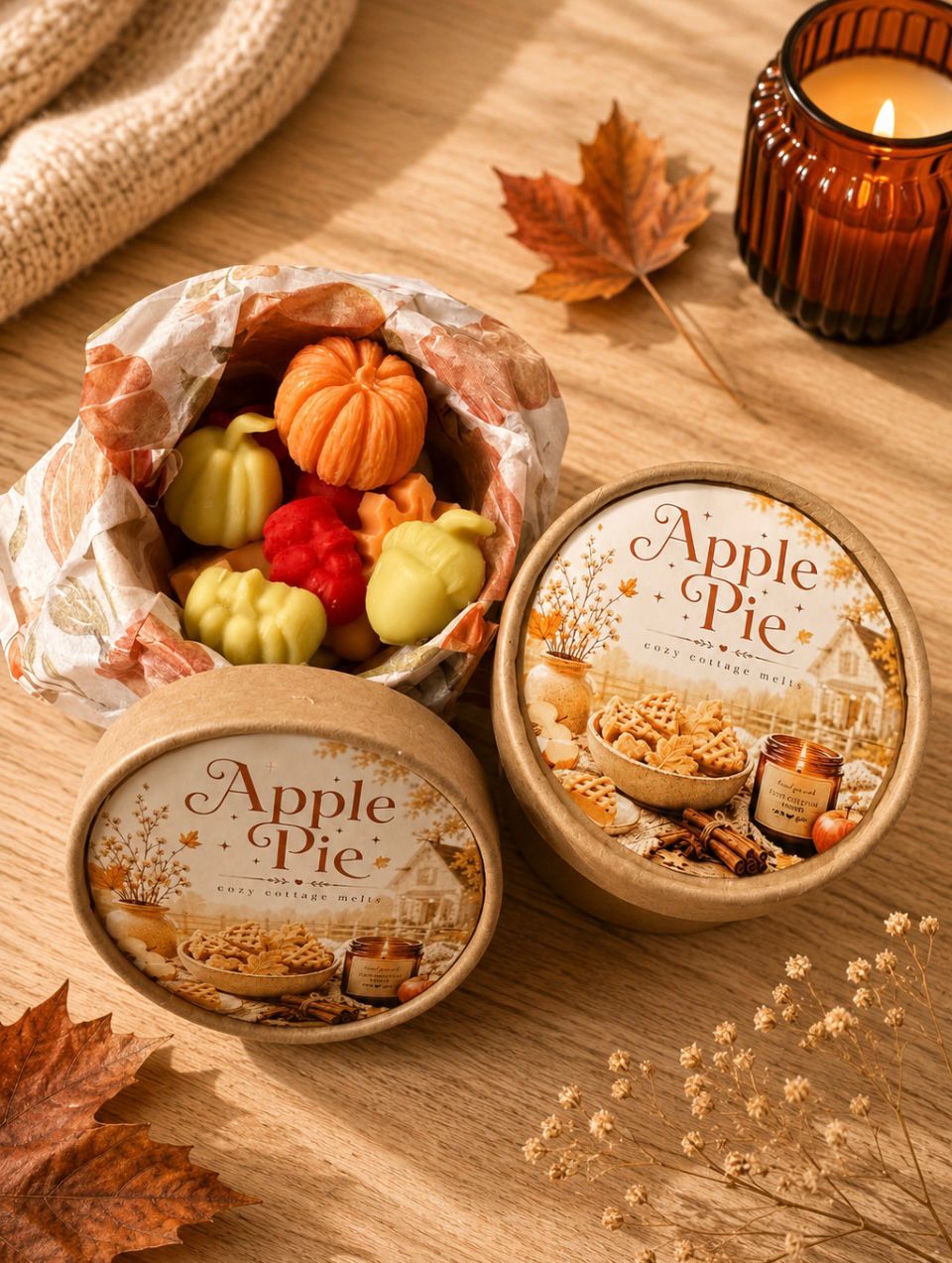HerfstBlaadjes & Pompoen Apple Pie Waxmelts Giftbox