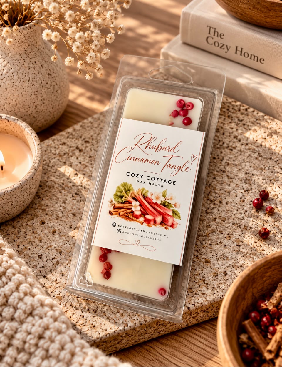 Rhubarb Cinnamom Tangle waxmelt