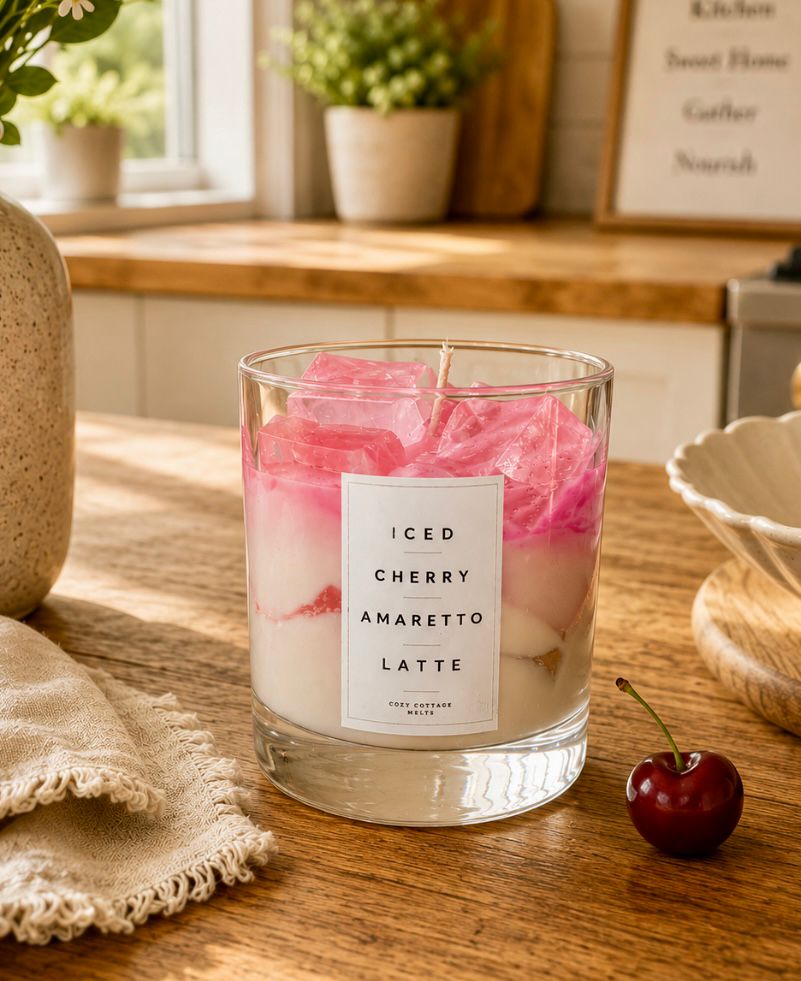 Iced Cherry Amaretto Latte