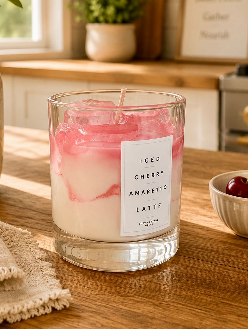 Iced Cherry Amaretto Latte