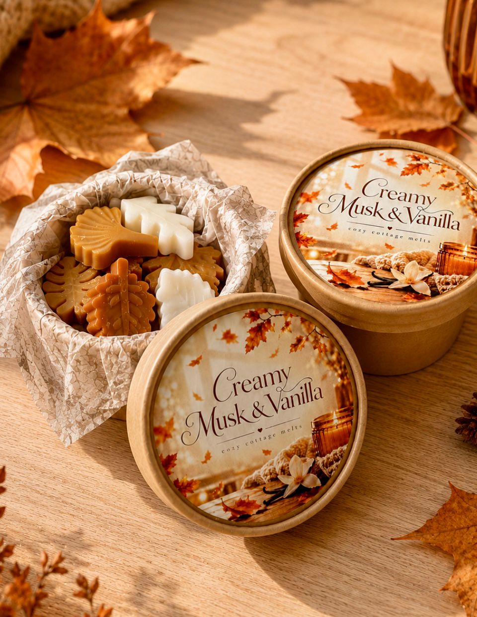 Herfstblaadjes Creamy musk & Vanilla giftbox
