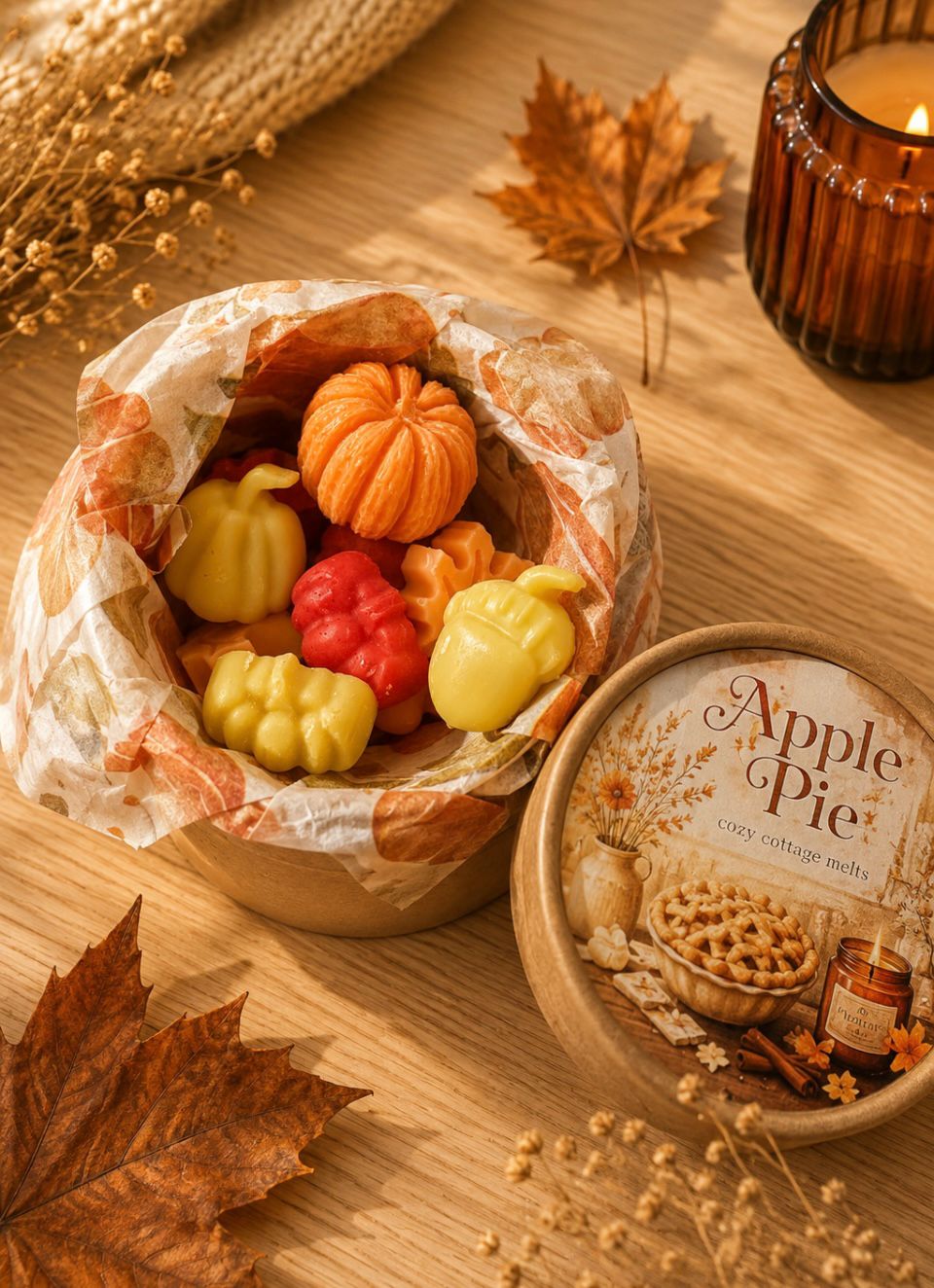 HerfstBlaadjes & Pompoen Apple Pie Waxmelts Giftbox