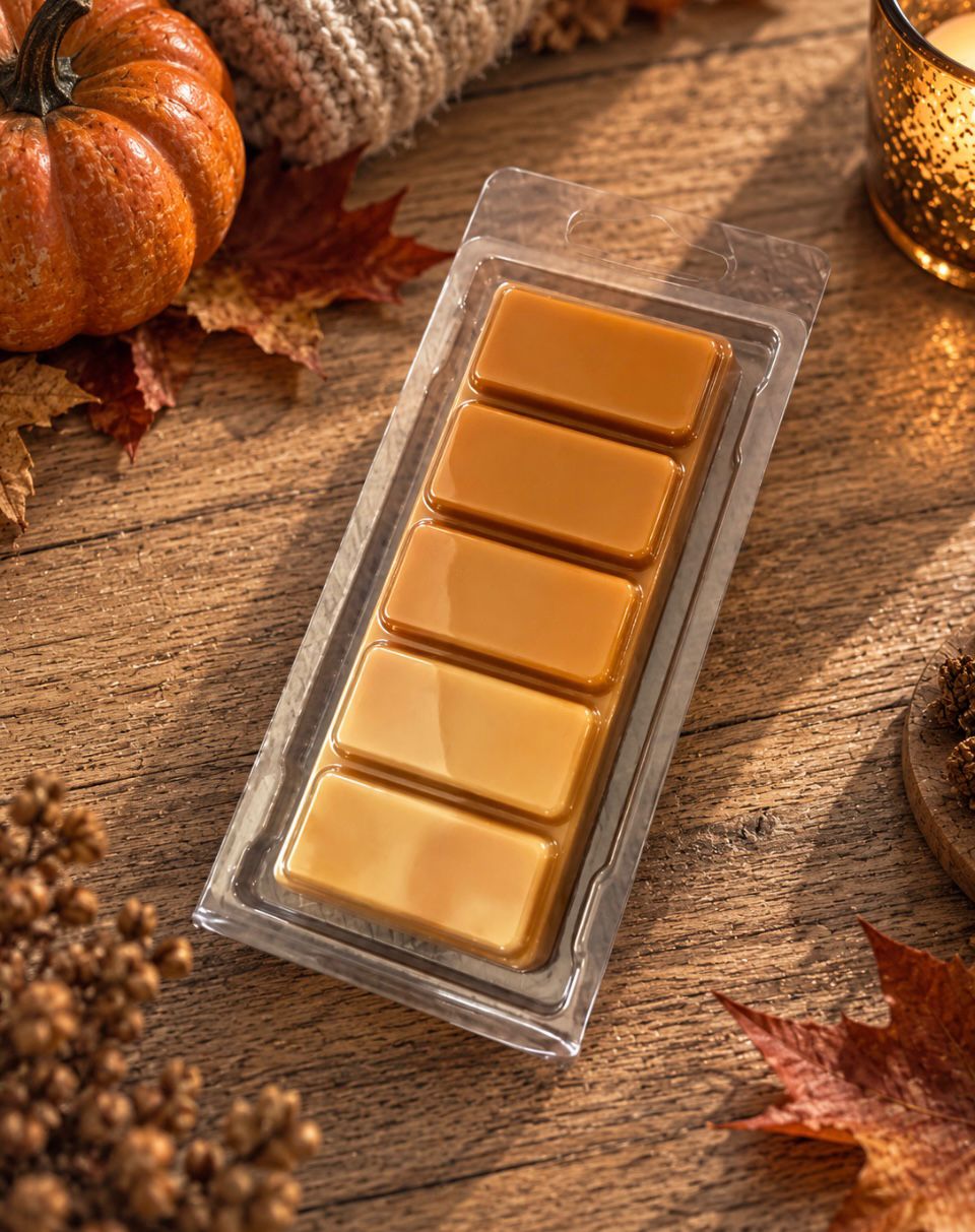 Nutcracker waxmelt van Cozy Cottage Melts – handgemaakte luxe wax melt in feestelijk herfstthema met warme, kruidige wintergeur voor een gezellige sfeer in huis.