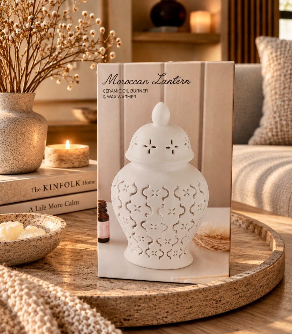 Serenity Stone waxbrander in luxe Japandi stijl – moderne geurbrander voor waxmelts